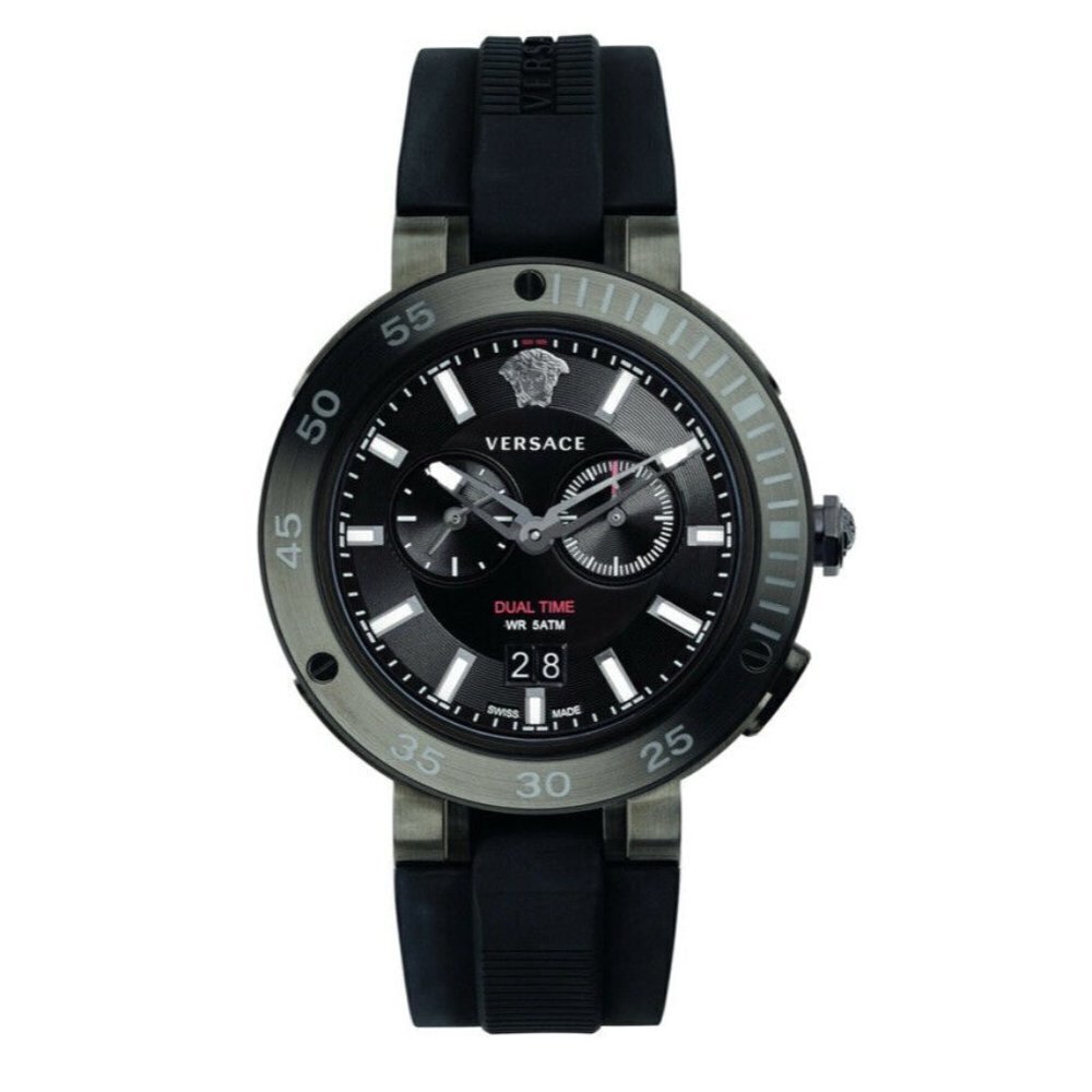 Versace Mens IP Grey/IP Black Versace Watches V-Ex